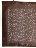 Antique Japanese Katagami Kimono Stencil Katazome Meiji Butterfly Design 4Y433