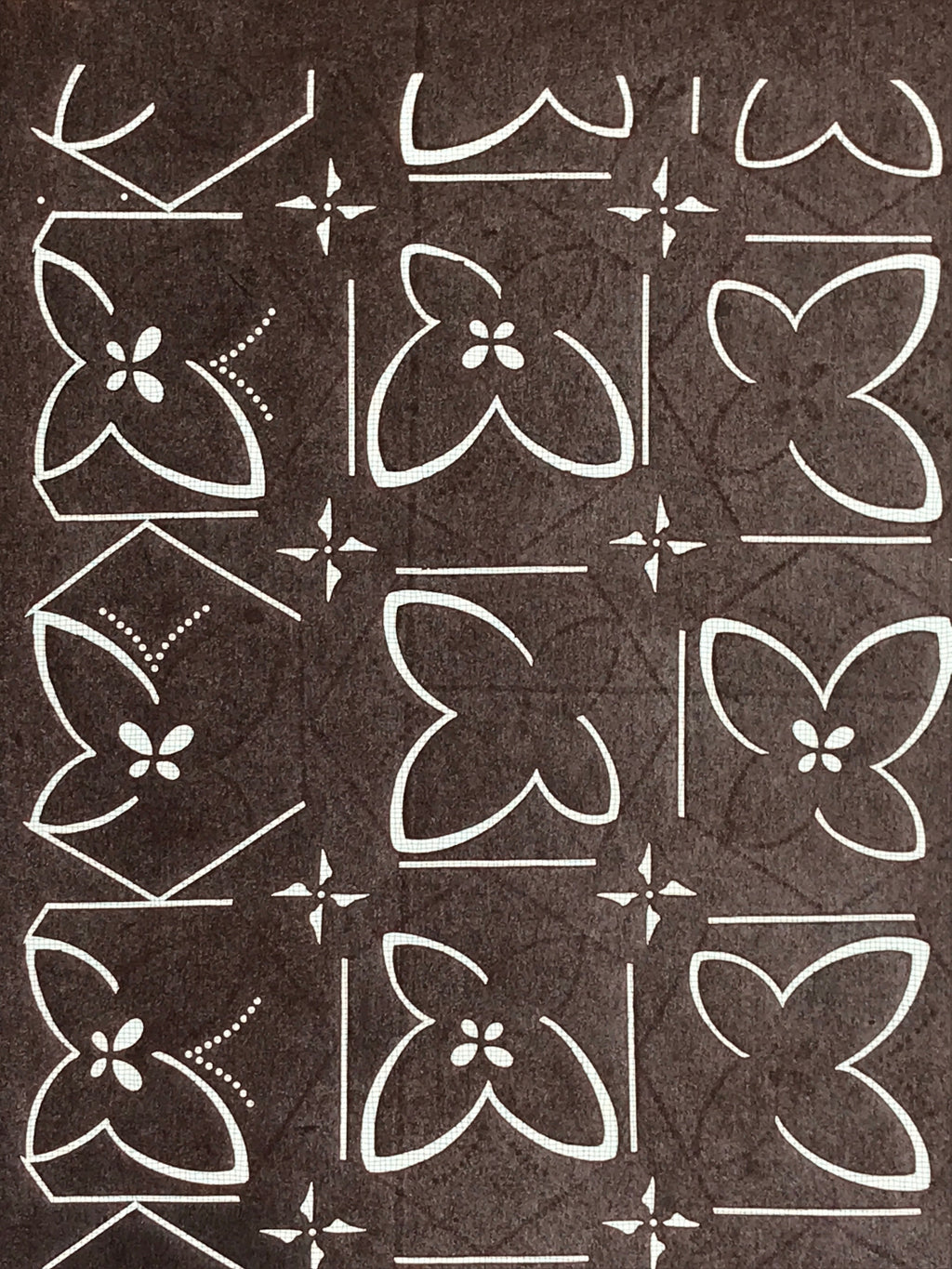 Antique Japanese Katagami Kimono Stencil Katazome Meiji Butterfly Design 4Y433