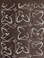 Antique Japanese Katagami Kimono Stencil Katazome Meiji Butterfly Design 4Y433