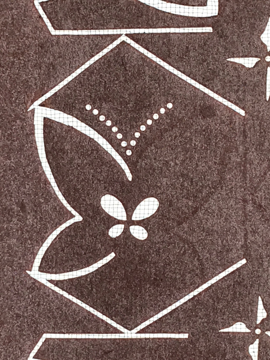 Antique Japanese Katagami Kimono Stencil Katazome Meiji Butterfly Design 4Y433