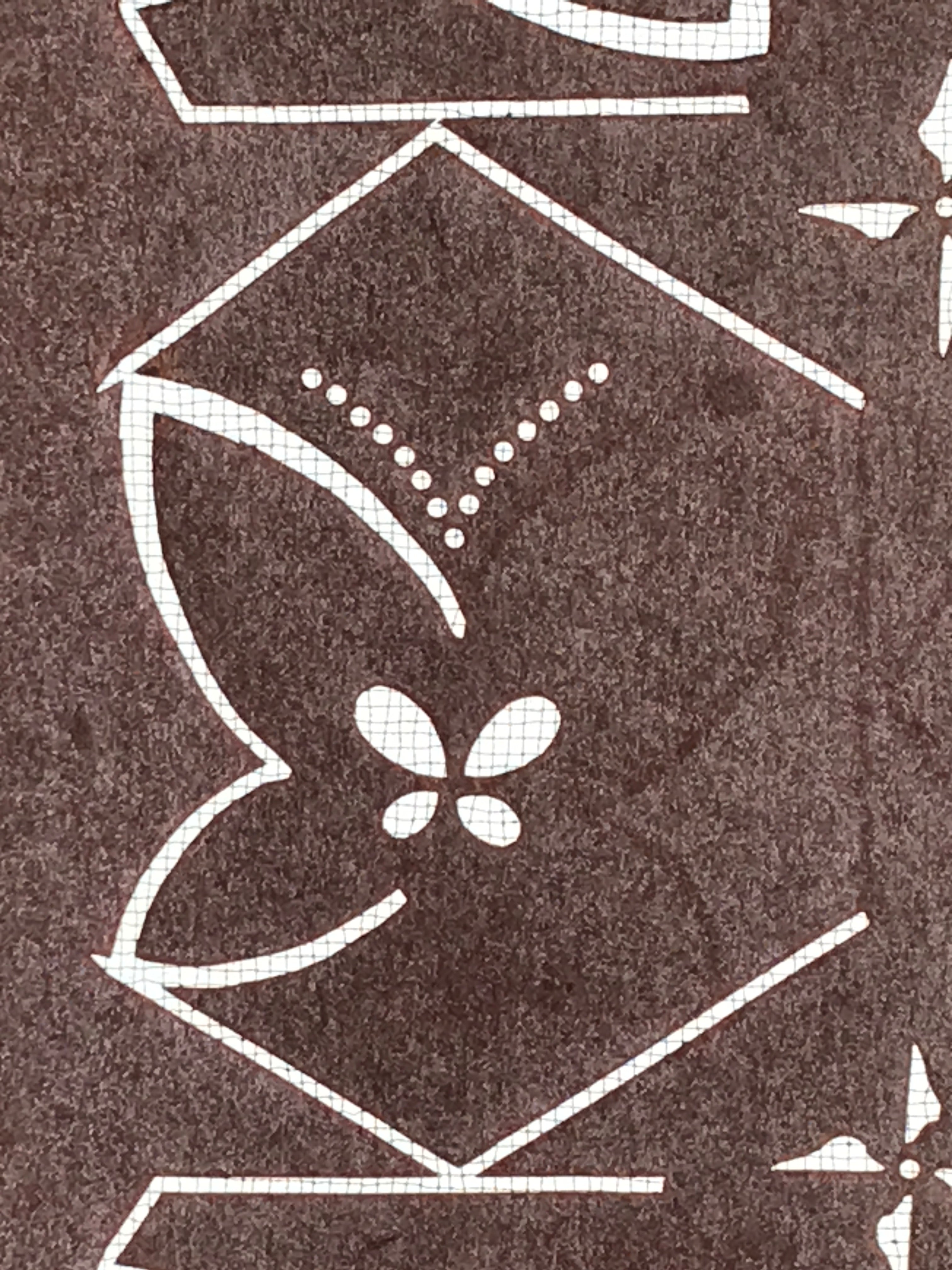 Antique Japanese Katagami Kimono Stencil Katazome Meiji Butterfly Design 4Y433