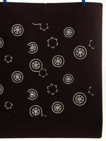 Antique Japanese Katagami Kimono Stencil Katazome Meiji Cart Wheel Design 4Y426