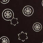 Antique Japanese Katagami Kimono Stencil Katazome Meiji Cart Wheel Design 4Y426