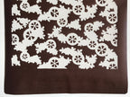 Antique Japanese Katagami Kimono Stencil Katazome Meiji Cart Wheel Design 4Y456