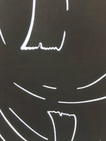 Antique Japanese Katagami Kimono Stencil Katazome Meiji Design C412