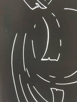 Antique Japanese Katagami Kimono Stencil Katazome Meiji Design C412