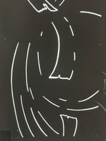 Antique Japanese Katagami Kimono Stencil Katazome Meiji Design C412