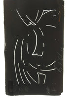 Antique Japanese Katagami Kimono Stencil Katazome Meiji Design C412