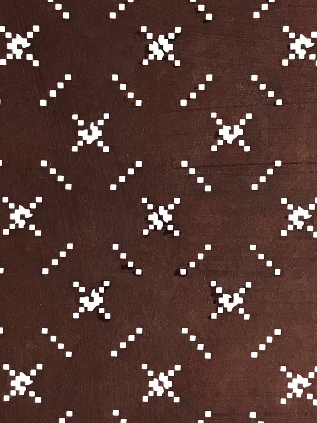 Antique Japanese Katagami Kimono Stencil Katazome Meiji Dot Line Design 4Y454