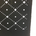 Antique Japanese Katagami Kimono Stencil Katazome Meiji Dot Rhombus Plaid C384