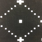 Antique Japanese Katagami Kimono Stencil Katazome Meiji Dot Rhombus Plaid C384