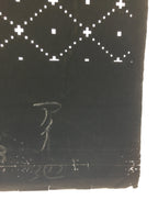 Antique Japanese Katagami Kimono Stencil Katazome Meiji Dot Rhombus Plaid C384