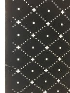 Antique Japanese Katagami Kimono Stencil Katazome Meiji Dot Rhombus Plaid C384