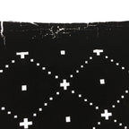 Antique Japanese Katagami Kimono Stencil Katazome Meiji Dot Rhombus Plaid C384