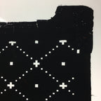 Antique Japanese Katagami Kimono Stencil Katazome Meiji Dot Rhombus Plaid C384