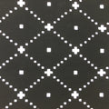 Antique Japanese Katagami Kimono Stencil Katazome Meiji Dot Rhombus Plaid C384