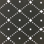 Antique Japanese Katagami Kimono Stencil Katazome Meiji Dot Rhombus Plaid C384