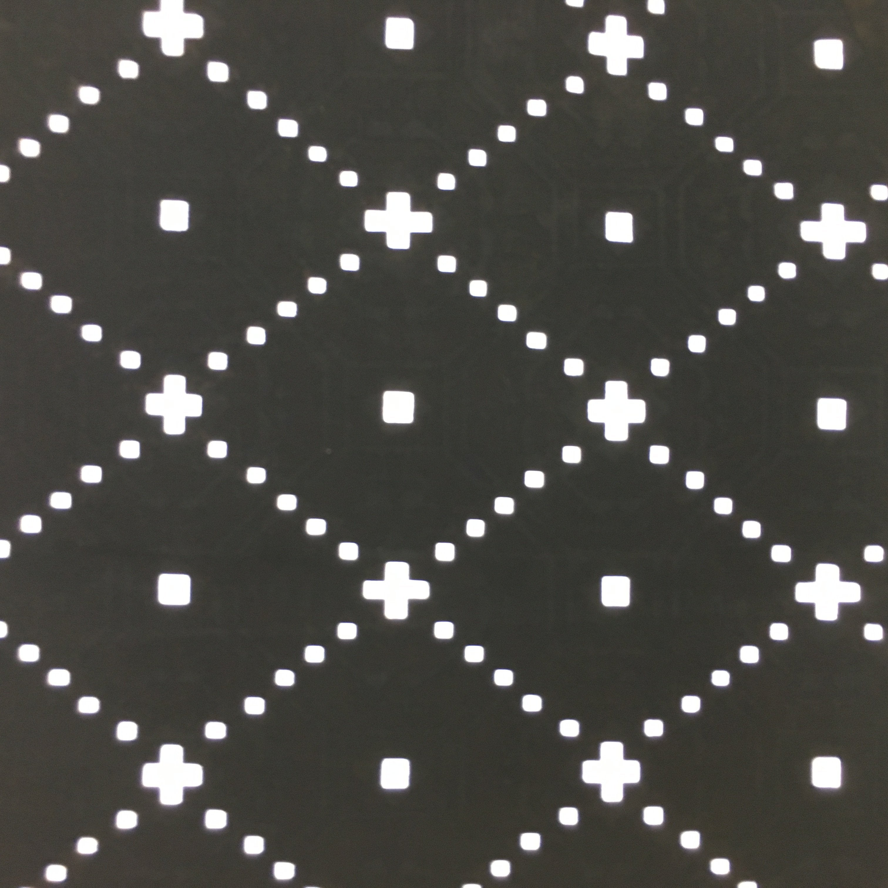 Antique Japanese Katagami Kimono Stencil Katazome Meiji Dot Rhombus Plaid C384