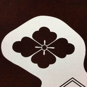 Antique Japanese Katagami Kimono Stencil Katazome Meiji Family Crest Design C514