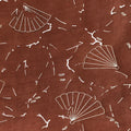 Antique Japanese Katagami Kimono Stencil Katazome Meiji Fan Design 4Y449