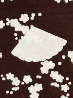 Antique Japanese Katagami Kimono Stencil Katazome Meiji Fan Design 4Y455