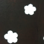 Antique Japanese Katagami Kimono Stencil Katazome Meiji Floral Design 4Y394