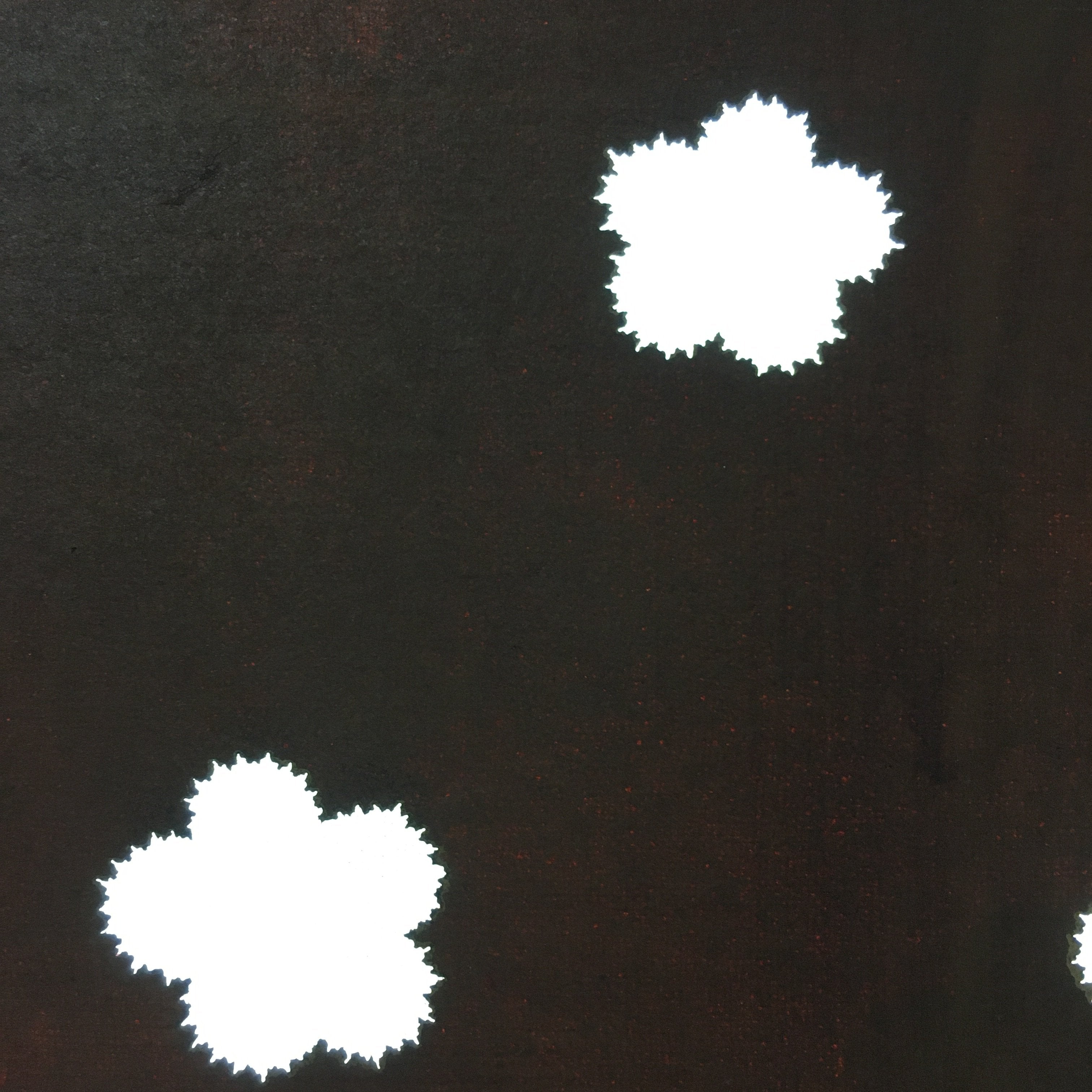 Antique Japanese Katagami Kimono Stencil Katazome Meiji Floral Design 4Y394