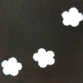 Antique Japanese Katagami Kimono Stencil Katazome Meiji Floral Design 4Y394