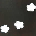 Antique Japanese Katagami Kimono Stencil Katazome Meiji Floral Design 4Y394