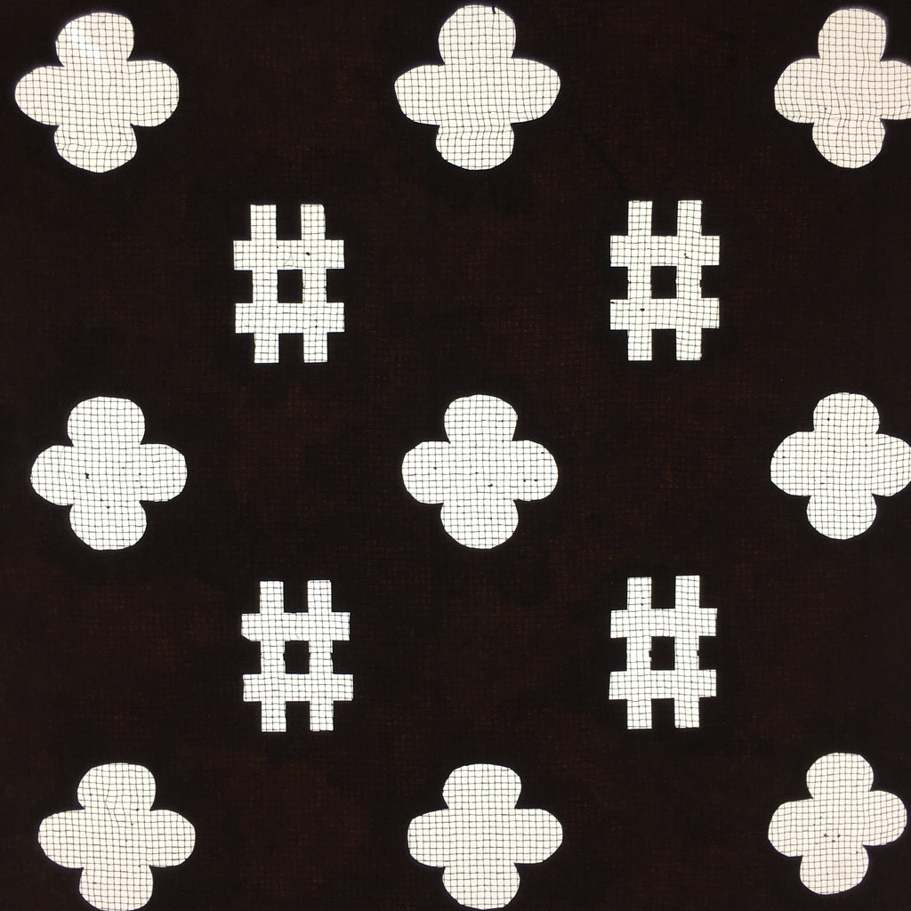 Antique Japanese Katagami Kimono Stencil Katazome Meiji Floral # Mark C398