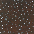 Antique Japanese Katagami Kimono Stencil Katazome Meiji Flower Design 4Y321