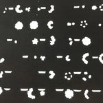 Antique Japanese Katagami Kimono Stencil Katazome Meiji Flower Design 4Y322