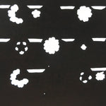 Antique Japanese Katagami Kimono Stencil Katazome Meiji Flower Design 4Y322