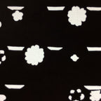 Antique Japanese Katagami Kimono Stencil Katazome Meiji Flower Design 4Y322