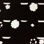 Antique Japanese Katagami Kimono Stencil Katazome Meiji Flower Design 4Y322