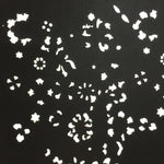 Antique Japanese Katagami Kimono Stencil Katazome Meiji Flower Design 4Y407