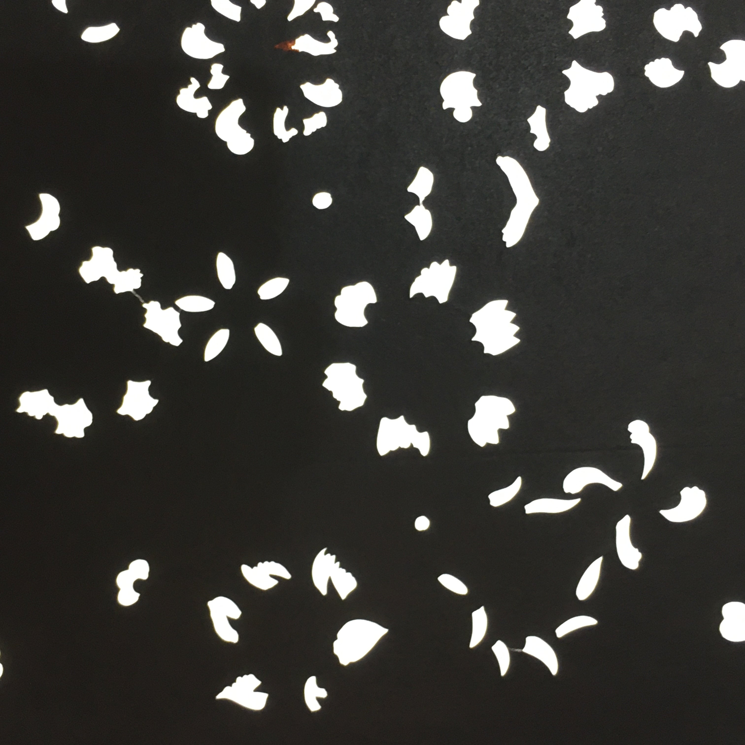 Antique Japanese Katagami Kimono Stencil Katazome Meiji Flower Design 4Y407
