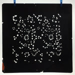 Antique Japanese Katagami Kimono Stencil Katazome Meiji Flower Design 4Y407