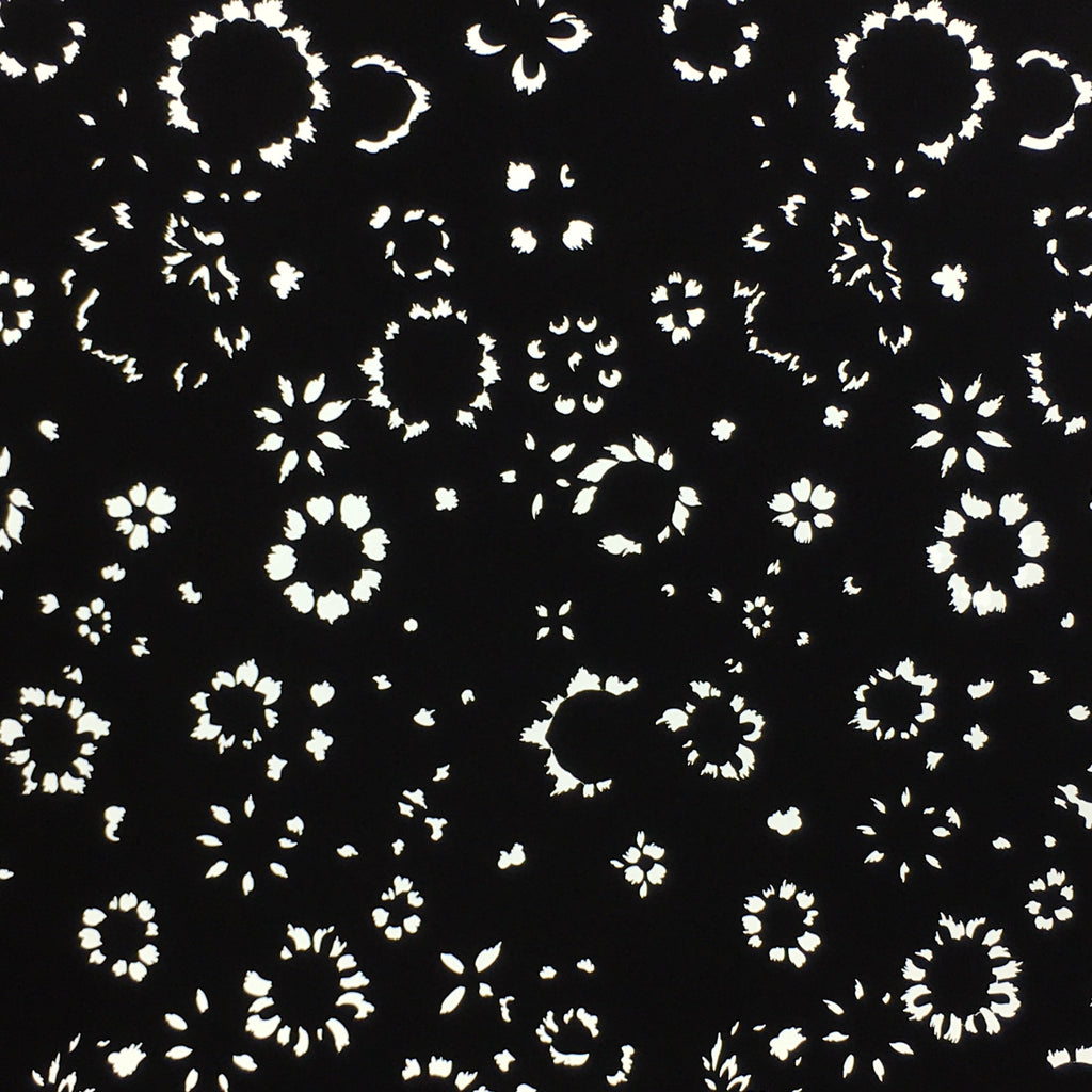 Antique Japanese Katagami Kimono Stencil Katazome Meiji Flower Design 4Y408