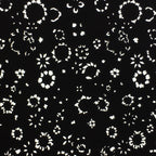Antique Japanese Katagami Kimono Stencil Katazome Meiji Flower Design 4Y408