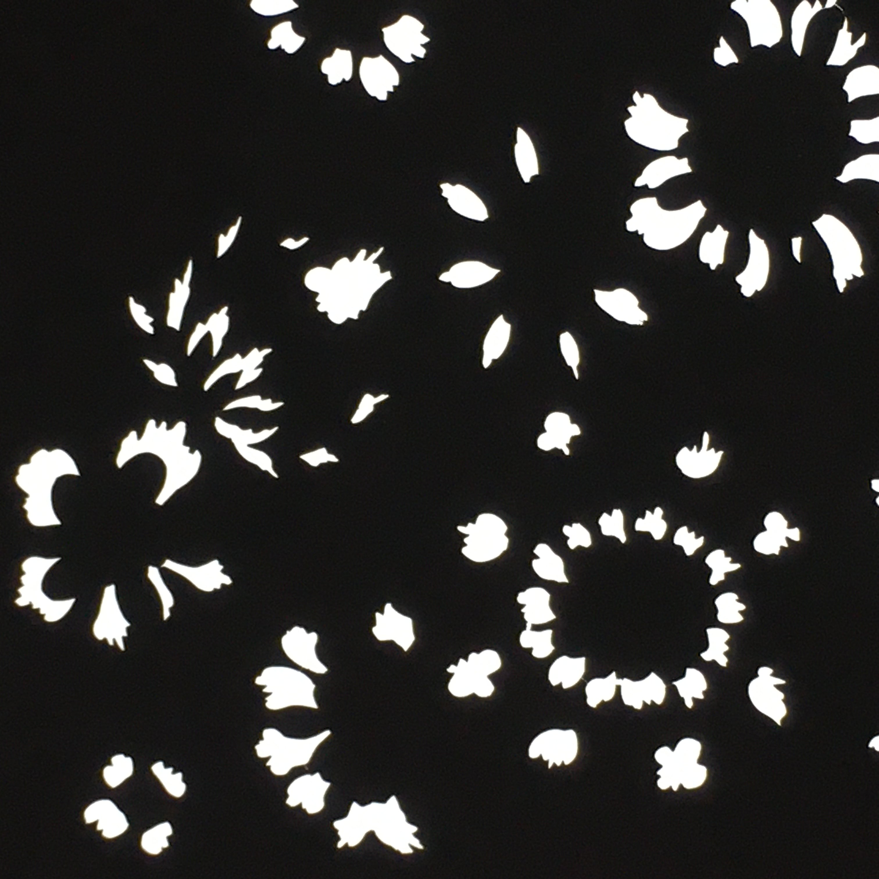 Antique Japanese Katagami Kimono Stencil Katazome Meiji Flower Design 4Y408