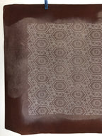 Antique Japanese Katagami Kimono Stencil Katazome Meiji Flower Design 4Y429