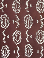Antique Japanese Katagami Kimono Stencil Katazome Meiji Flower Design 4Y431