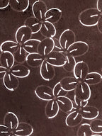 Antique Japanese Katagami Kimono Stencil Katazome Meiji Flower Design 4Y434