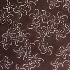 Antique Japanese Katagami Kimono Stencil Katazome Meiji Flower Design 4Y434