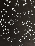 Antique Japanese Katagami Kimono Stencil Katazome Meiji Flower Design 4Y436