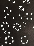 Antique Japanese Katagami Kimono Stencil Katazome Meiji Flower Design 4Y436