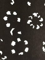 Antique Japanese Katagami Kimono Stencil Katazome Meiji Flower Design 4Y436
