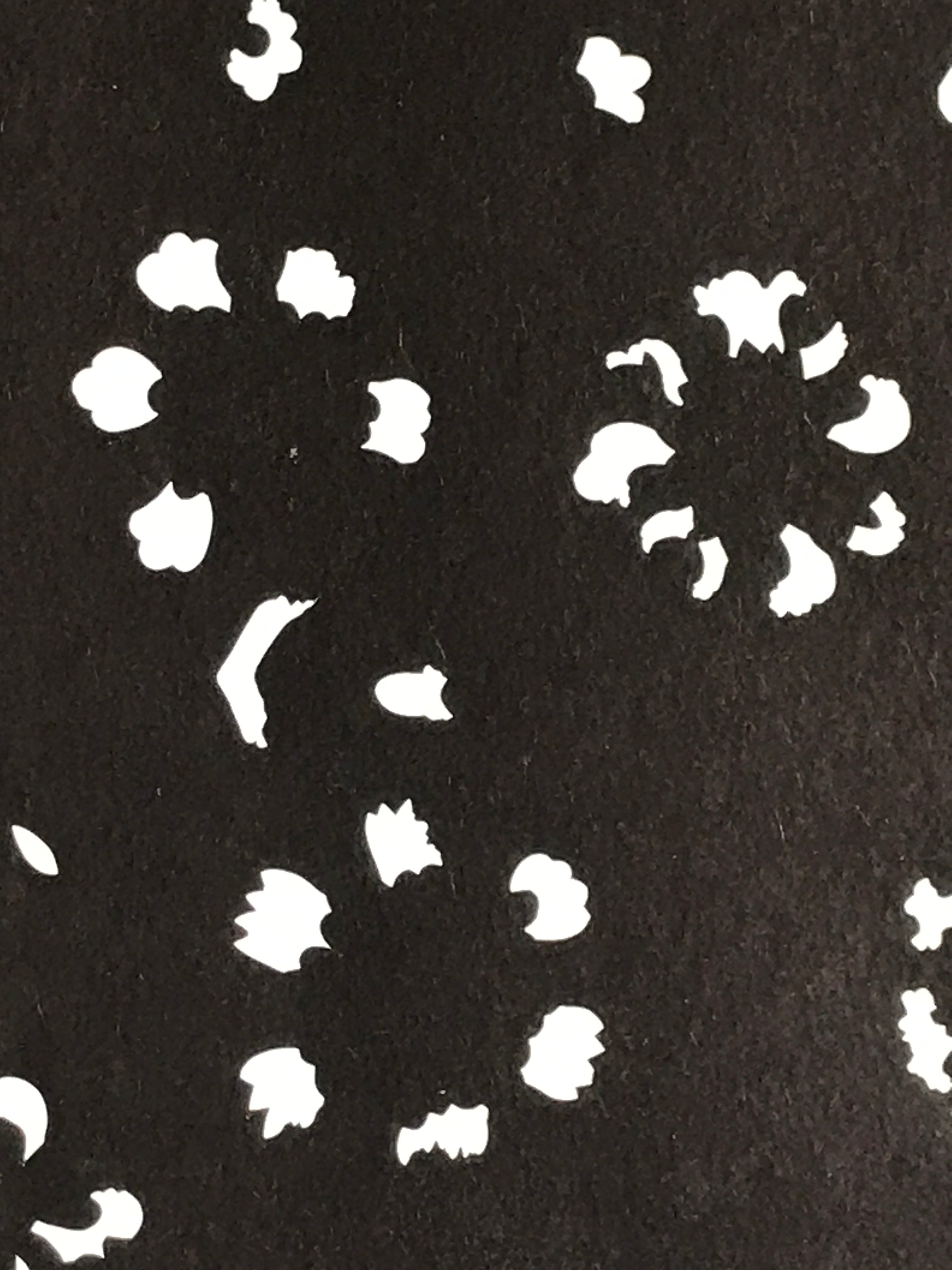 Antique Japanese Katagami Kimono Stencil Katazome Meiji Flower Design 4Y436