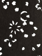 Antique Japanese Katagami Kimono Stencil Katazome Meiji Flower Design 4Y436